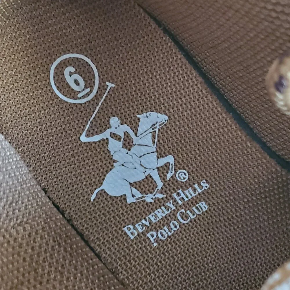 Beverly Hills Polo Club Unisex Tan Lace Up Work Fashion Soft Ankle Boots SZ 6